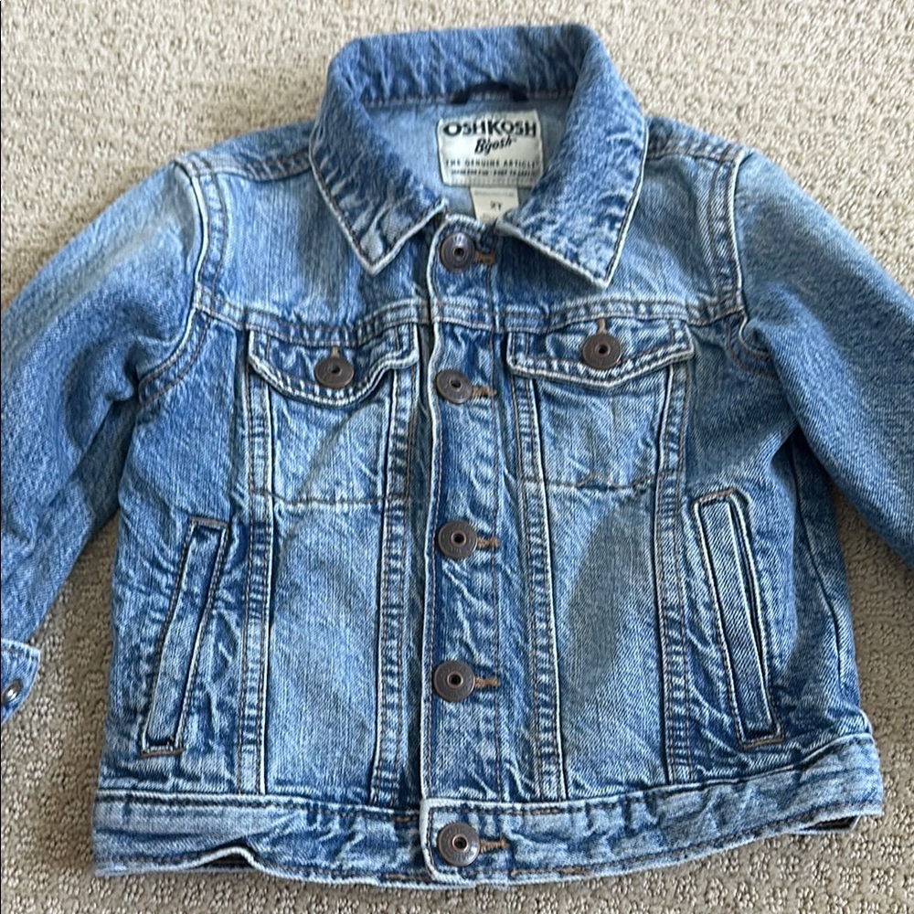 NWOT! OshKosh B'gosh Blue Denim Jacket for Kids